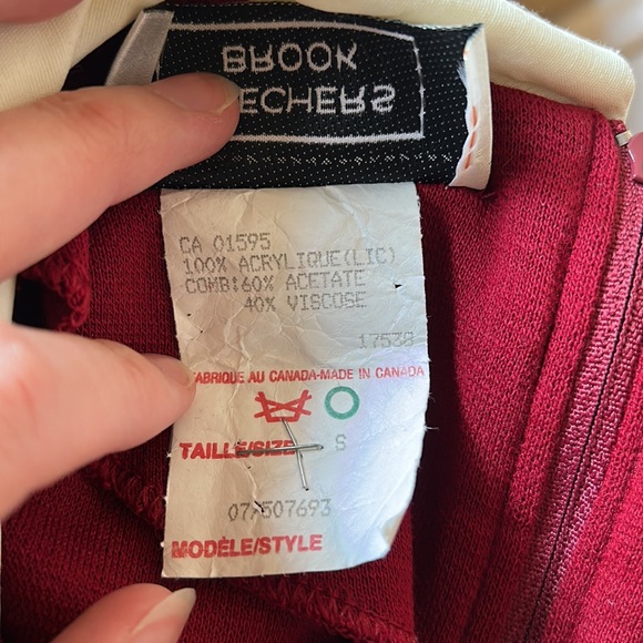 Beechers Brook - 1990s Vintage Red Wednesday Dress - Picture 5 of 6